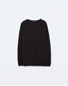 Zara Oversized Sweater - Lyst