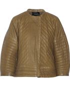Isabel Marant Abelia Quilted Textured Leather Jacket - Lyst