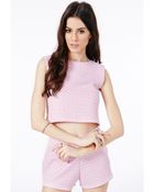 Missguided Tianalina Crop Top In Retro Print - Lyst