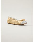 Tory Burch Woven Ballerina - Lyst