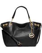Michael Kors Jet Set Travel Leather Satchel - Lyst