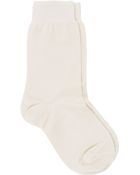 Maria La Rosa Solid Midcalf Socks - Lyst