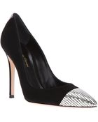 Gianvito Rossi Chain Mail Detail Pump - Lyst