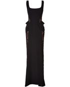 Elie Saab Lace Side Evening Gown - Lyst