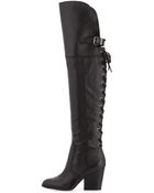 Sam Edelman Tatum Leather Over-The-Knee Boot - Lyst