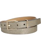 Calvin Klein Metallic Exotic Embossed Belt - Lyst