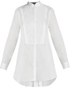BCBGMAXAZRIA Casie Pleated-Back Tuxedo Shirt Dress - Lyst