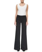 Michael Kors Pinstriped Wide-leg Pants - Lyst