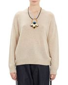 Marni Notch-Neck Pullover Sweater - Lyst