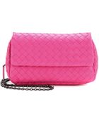 Bottega Veneta Intrecciato Leather Shoulder Bag - Lyst