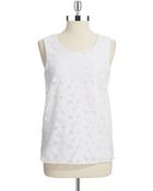 Calvin Klein Embroidered Top - Lyst