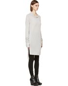 Ma Julius Grey Plaster Slubbed Turtleneck - Lyst