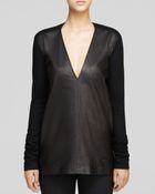Helmut Lang Tunic - Tilt Leather - Lyst