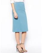 Asos Pencil Skirt With Seam Detail - Lyst