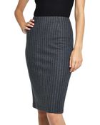 Lisa Perry Wide Pinstripe Pencil Skirt - Lyst