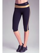 Bebe Iridescent Capris - Lyst