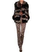 Roberto Cavalli Fox Fur Coat - Lyst
