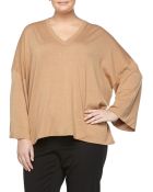 Michael Kors Oversized Metallic V-Neck Tunic - Lyst