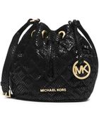Michael Kors Jules Quilted Patent-Leather Crossbody - Lyst