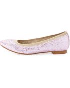 Andrew Stevens Amira Glitter Flat Shoe - Lyst