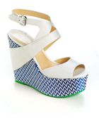 Enzo Angiolini Zariyah Wedge Sandals - Lyst