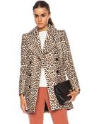 Carven Woollen Wool-blend Coat - Lyst