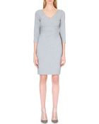 Diane von Furstenberg Bevin V-neck Stretch-crepe Dress - Lyst