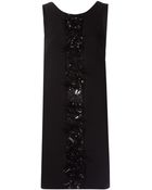 MSGM Floral Detail Shift Dress - Lyst