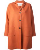Valentino Single Breasted Coat - Lyst