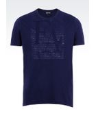 Emporio Armani Jersey T-Shirt With Logo Print - Lyst