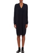 Barneys New York Vneck Long Sweater Dress - Lyst