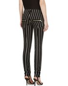 Balmain Black Printed Stripe Skinny Jeans - Lyst