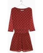Mango Paisley Print Dress - Lyst