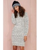 Nasty Gal Leah Sweater Dress - Lyst