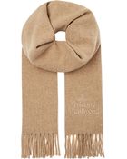 Vivienne Westwood Wool Logo Scarf - Lyst