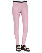 Helmut Lang Stretch Plonge Leather Leggings - Lyst