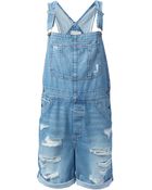 Current/Elliott Denim Overalls - Lyst