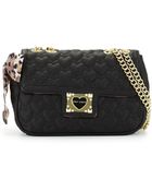 Betsey Johnson Heart-Quilted Shoulder Bag - Lyst