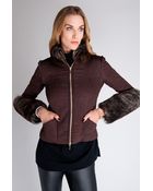 Amanda Wakeley Yoshi Quilted Jacket With Fur Trim - Lyst
