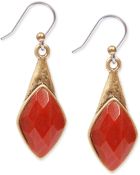 Lucky Brand Goldtone Stone Drop Earrings - Lyst