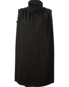 DRKSHDW by Rick Owens Caped Turtle Neck Dress - Lyst