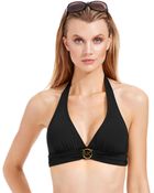 Michael Kors Michael Logo Halter Bikini Top - Lyst