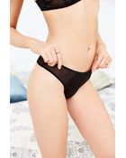 Silence + Noise Silence + Noise Riley Mesh Thong - Lyst