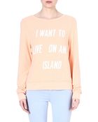 Wildfox Live On An Island Sweatshirt - Lyst