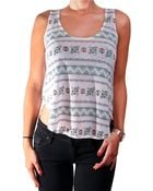 Chaser Printed Sleeveless Top - Lyst
