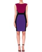 Emilio Pucci Colour-blocked Stretch-crepe Dress - Lyst