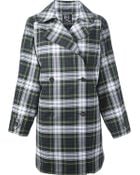 McQ by Alexander McQueen Double Breasted Tartan Coat - Lyst