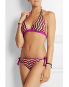 Missoni Crochet-Knit Triangle Bikini - Lyst