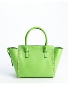 Valentino Green Leather Convertible 'Rockstud' Mini Double Handle Bag - Lyst