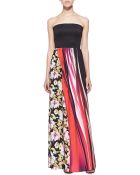 Clover Canyon Strapless Botanical & Wave-Print Maxi Dress - Lyst